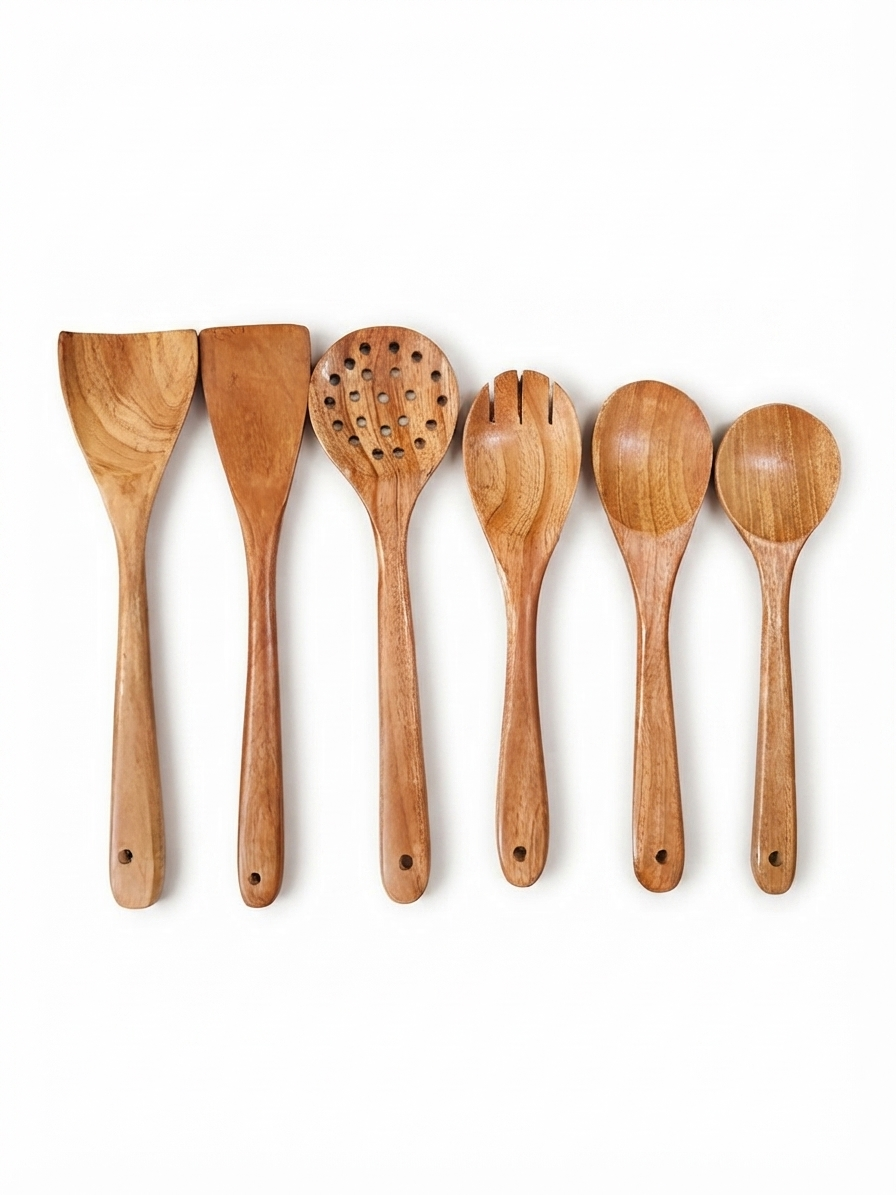 100% Natural neem Wood Kitchen Utensils Set of 11